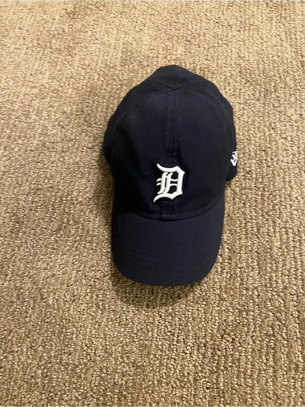 Toddler Navy Detroit Baseball Cap with White 'D' Logo